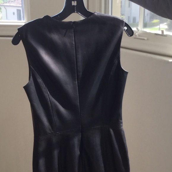 Escada Black Leather sheath Dress - Picture 10 of 12